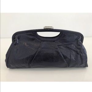 ELLIOTT LUCCA PURPLE PATENT LEATHER CLUTCH NWOTS!
